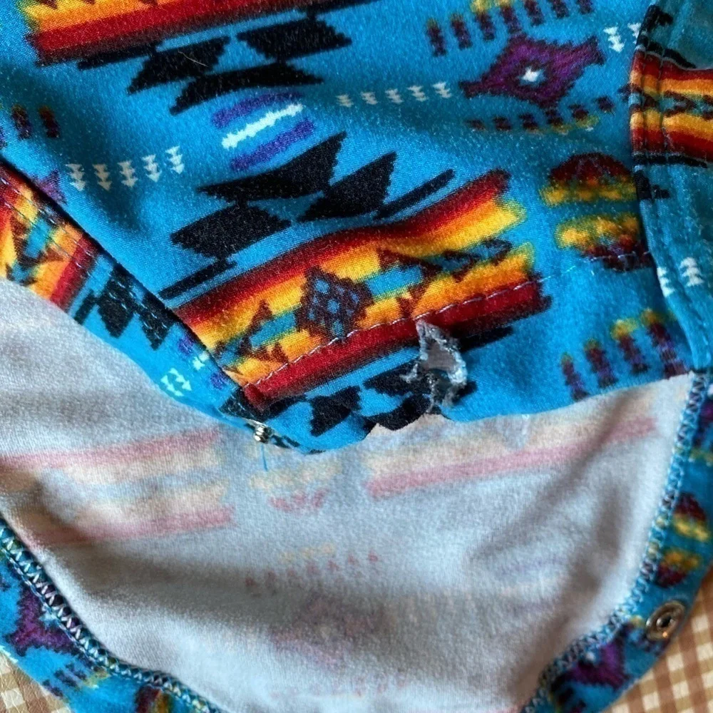 Tribal print‎ stretchy onesie. Size 18 Months